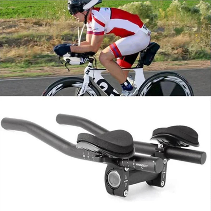 Aluminum Alloy Bicycle Handlebar Rest - Split TT Aero Bars for Long-Distance Cycling Comfort