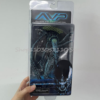 NECA Grid Warrior Xenomorph Action Figure – Alien vs Predator Collectible Toy Gift