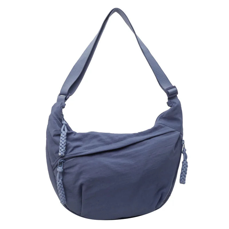 New Nylon Fabric Shoulder Bag – High Capacity Women's Crossbody Messenger Bag, Versatile & Leisure Hobo