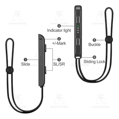 Wrist Strap for Nintendo Switch/OLED – Joy-Con Replacement Lanyard Attachment, Gaming Accessory
