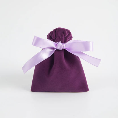 10PCS Purple Velvet Drawstring Bags — Jewelry Gift & Candy Storage Pouches