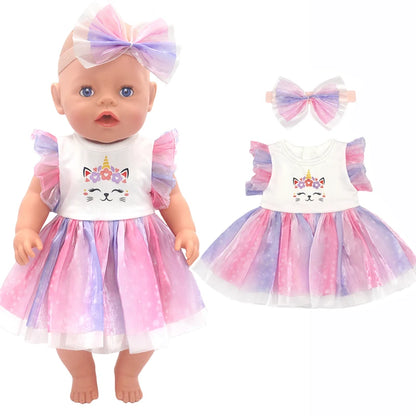 18-Inch Girl Doll Winter Coat — 43cm Baby Doll Jacket Outfit for Dressing