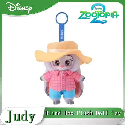 NEW 2026 Disney Zootopia Blind Box – Judy & Nick Vinyl Plush Cartoon Character Pendant, Trendy Toy Gift
