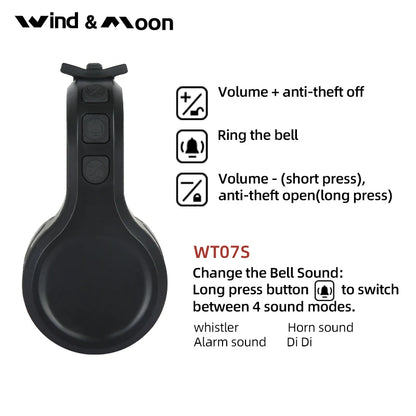 Electric Bicycle Horn Alarm - 80-130dB Bike Bell for E-Scooters, Road Bikes & MTB Handlebar Accessory