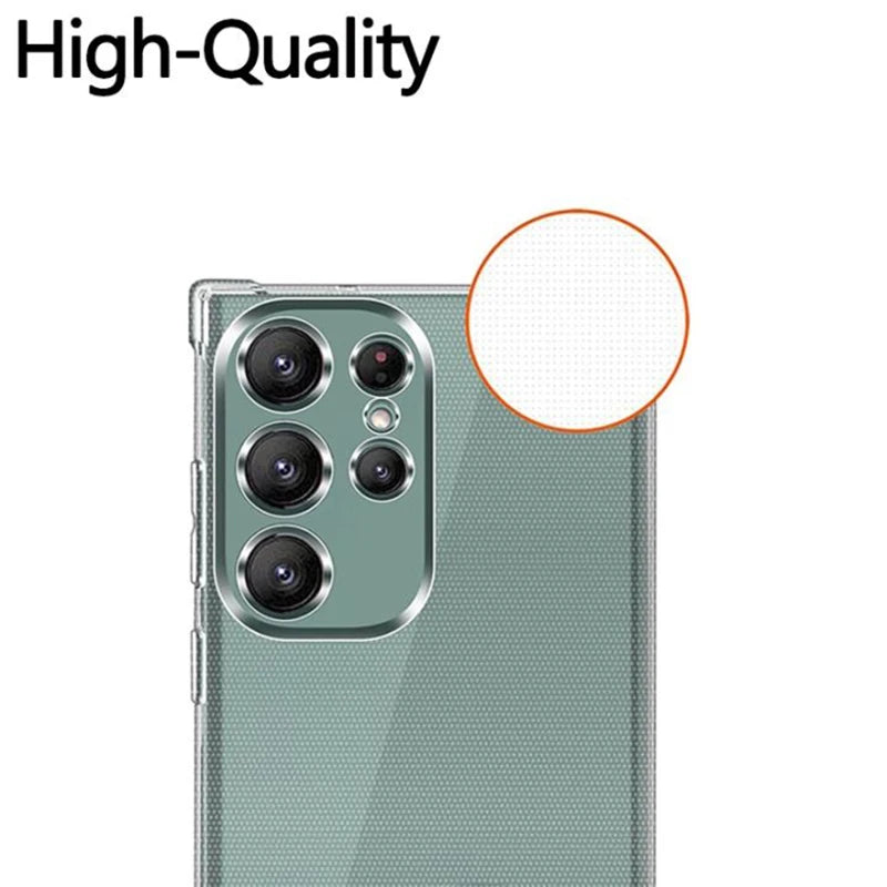 Clear Shockproof Case for Samsung Galaxy - Transparent Protective Cover for S25, S24, S23, S22, S21, A56, A55, A54 & More