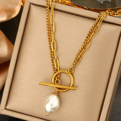Women's Elegant Pearl Pendant Necklace - Fashion White Imitation Pearl Choker for Weddings & Special Occasions