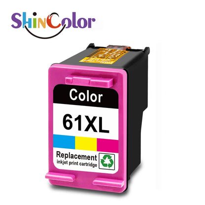 ShinColor HP 61XL Ink Cartridge Replacement for HP61 Compatible for HP DeskJet 1010 3000 4500 Series Printer High Yield Printer Ink Cartridge