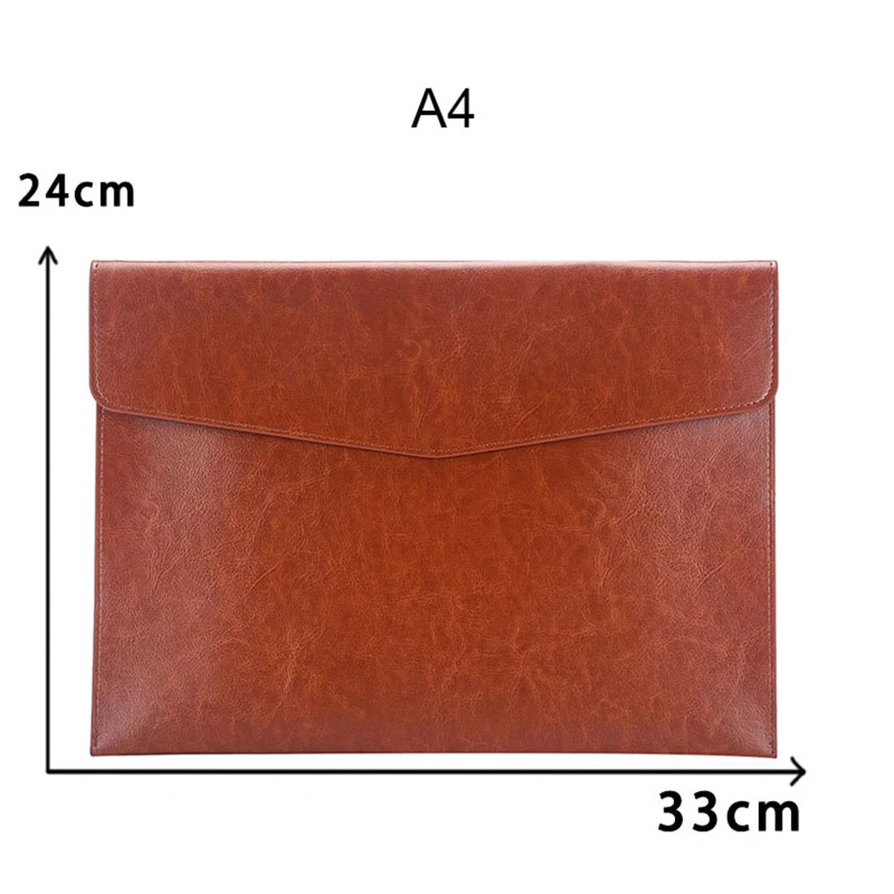 Leather Document Organizer – File Folder, Passport & Card Holder, School & Contract File Bag
