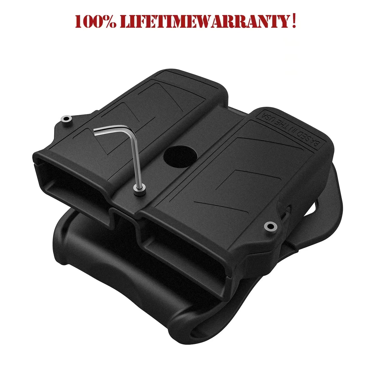 MAGORUI Universal Double Mag Holder - Pistol Magazine Holster for 9mm, 10mm, .40, .45 Double Stack Magazines