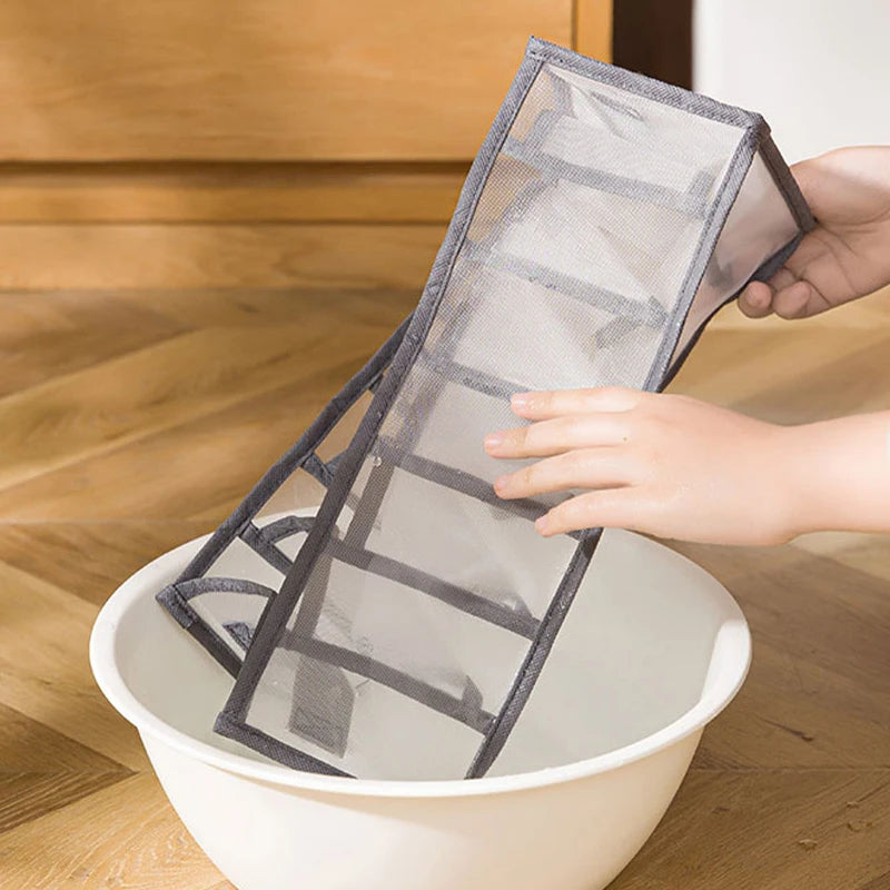 6/7/11-Grid Foldable Underwear & Socks Organizer — Breathable Mesh Clothes Storage Box with Dividers for Wardrobe