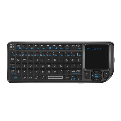 MRSVI A8 Plus Mini Wireless Keyboard - Backlit 2.4GHz & Bluetooth 5.0 Touchpad Keyboard for Android TV, Mac, Laptop & Windows