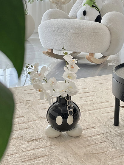 Original High-Style Ceramic Boom Vase – Ins-Style Home Decoration for Living Room, Corridor, Entrance & Balcony