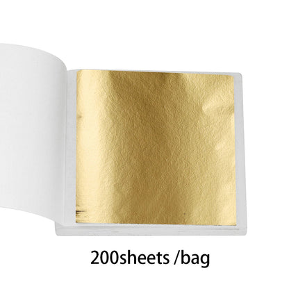 100-200 Sheets Imitation Gold Foil Paper – Gilding DIY Epoxy Resin Jewelry Making & Craft Decoration