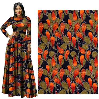 African Ankara Wax Fabric - 3/6 Yards Printed Fabric by the Yard for Party Dress Making & Sewing