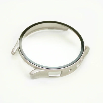 Samsung Galaxy Watch Tempered Glass Screen Protector Case - Full Bumper PC Cover for Galaxy Watch 7/6/5/4/FE 40mm & 44mm