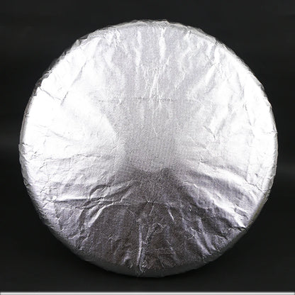 Car Steering Wheel Sun Shade Cover – Foldable Anti-UV Silver Coated Sunscreen Insulation Accessory