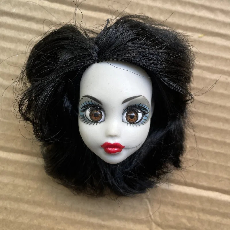 MC2 Doll Head & Movable Body Set — Dark Brown Skin Tone with Glasses Eyes, DIY Kids Toy Gift for Birthday & Christmas