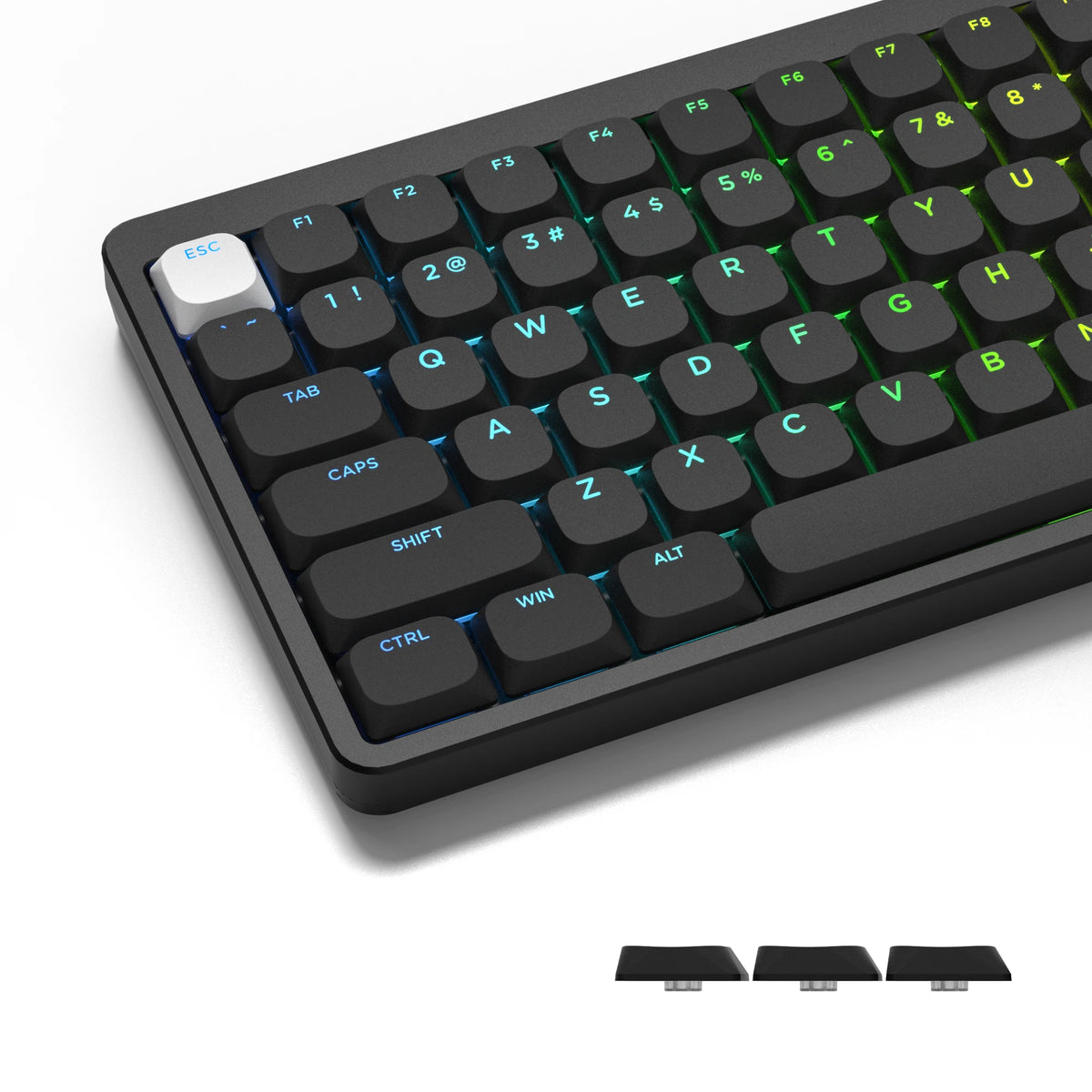 143-Key Low-Profile PBT Keycap Set - Double-Shot Keycaps for Gateron & Cherry MX Switches