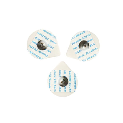 50-Pack Children's Disposable ECG Electrodes — Dry Foam with 3.9mm Snap, Medical Use
