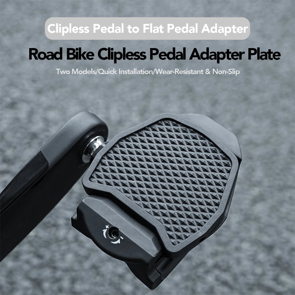 Bike Pedal Converter Adapter - Shimano SPD to KEO Clipless Pedal Flat Platform Cover