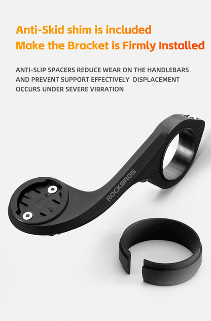 ROCKBROS Light Bracket – Nylon Bicycle Code Table Holder for Mountain & Road Bikes, Sports Camera & Lamp Extension Base