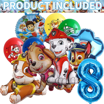 PAW Patrol Birthday Party Supplies Set – Tablecloth, Plates, Cups & Balloons Kids Party Decor for Birthday, Baby Shower & Favors