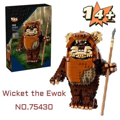 1010pcs Star Battle Wicket Ewok Jungle Warrior Building Blocks – Puzzle Model Toy for Birthday & Christmas Gift