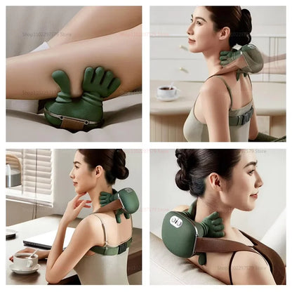 Trapezius Cervical Neck & Shoulder Massager – Kneading Neck Pain Relief and Neck Protection Device