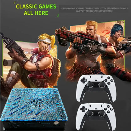 2026 Retro X10 Video Game Console – 70,000 Built-in Games, 60 Emulators (PS2/N64/GameCube/Xbox) with Gamepad, Kid & Family Game Box Console