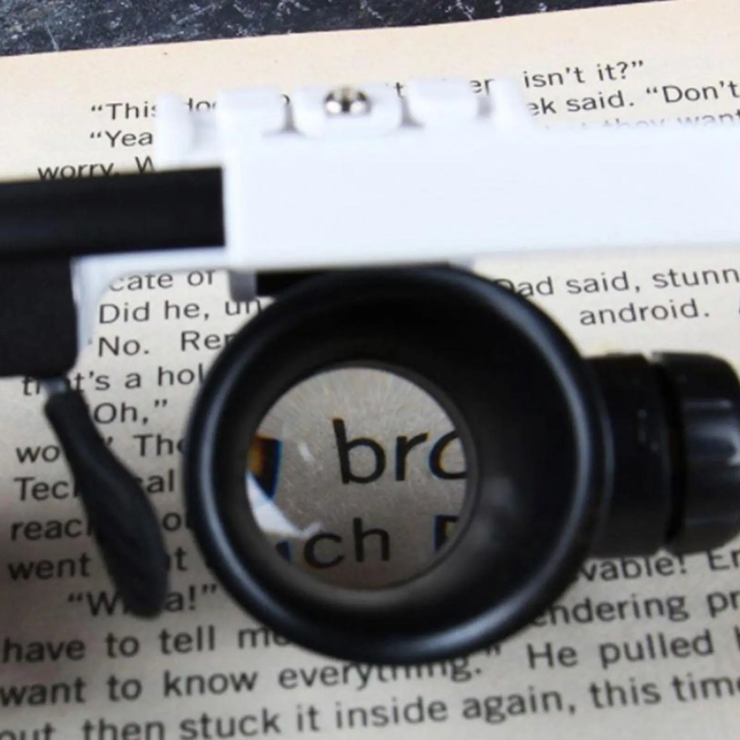 2X LED Head-Mounted Jeweler Magnifier — Adjustable Loupe Glasses with 8X, 15X, 23X Lenses for Watch & Repair Work
