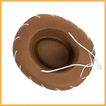 Adjustable Western Cowboy Hat for Kids – Felt Cosplay, Costume Prop, Cowgirl & Princess Party Hat