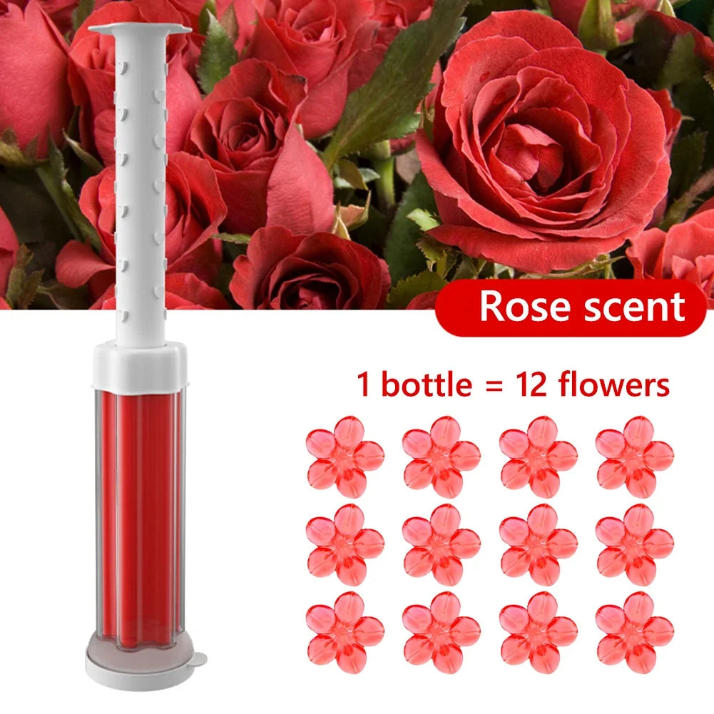 1/5-Pack Floral Toilet Cleaner Gel - Odor-Removing Aromatic Gel for a Fresh, Clean-Smelling Bathroom