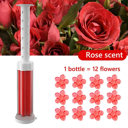 1/5-Pack Floral Toilet Cleaner Gel - Odor-Removing Aromatic Gel for a Fresh, Clean-Smelling Bathroom