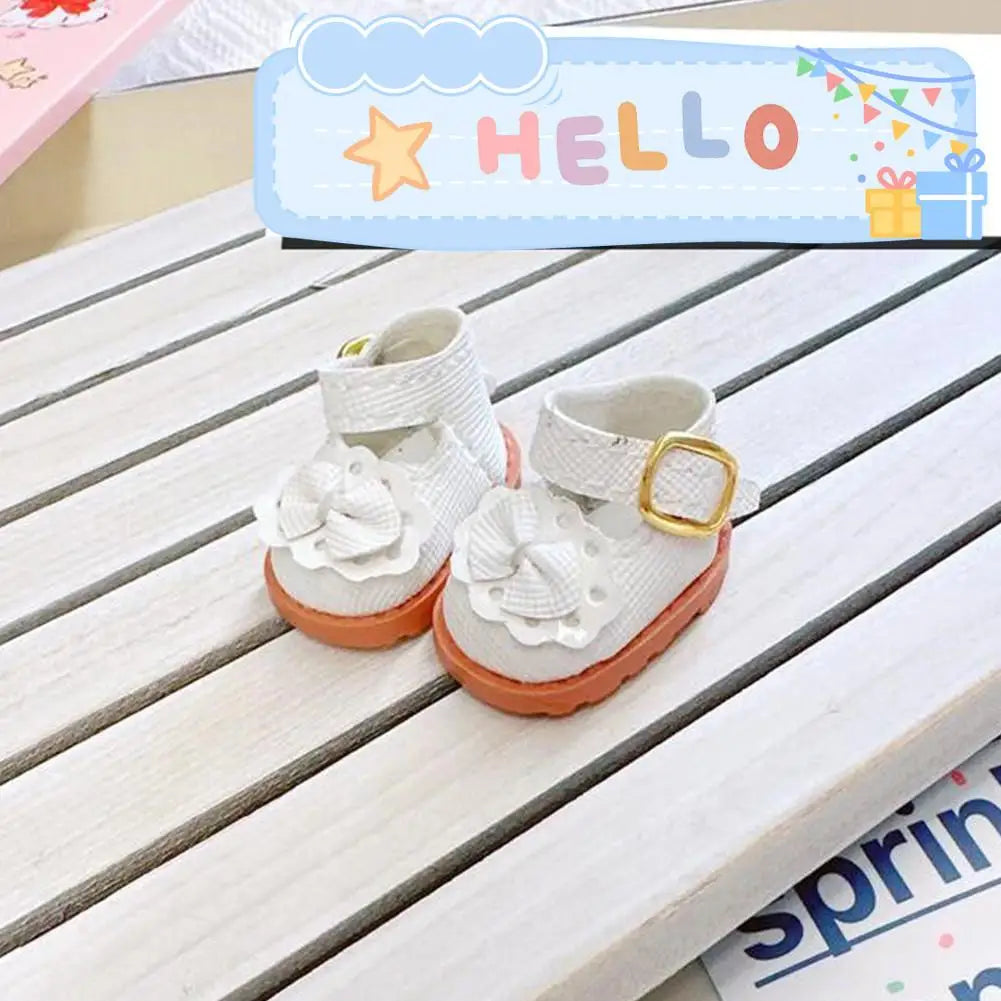 Mini Doll Clothes & Accessories – 15-17cm Labubu & 10cm Cotton Dolls, Sweet Strap Skirt with Leather Shoes