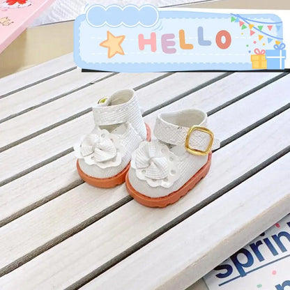 Mini Doll Clothes & Accessories – 15-17cm Labubu & 10cm Cotton Dolls, Sweet Strap Skirt with Leather Shoes