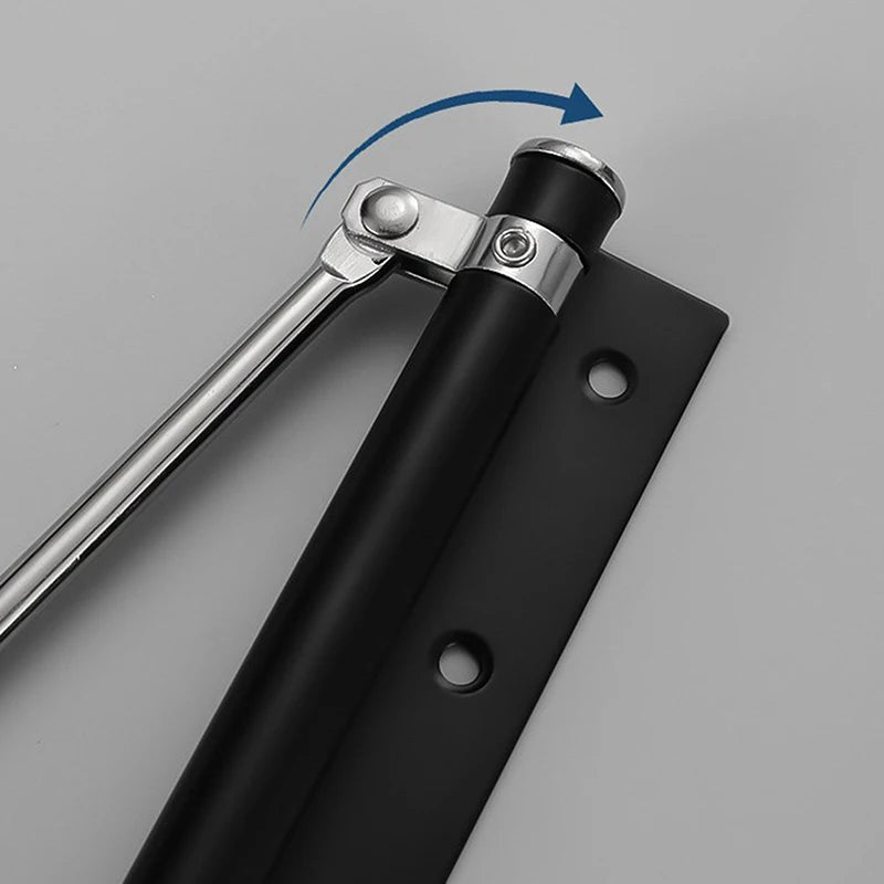 Lightweight Stainless Steel Automatic Door Closer – Quiet Residential Use with Screw Accessories