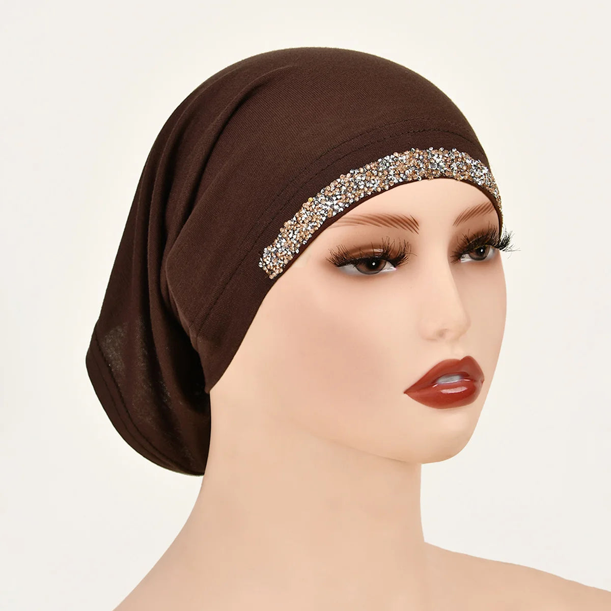 Women’s Modal Cotton Hijab Undercap - Soft Stretchy Diamond Bonnet for Muslim Headscarf & Turban Styling