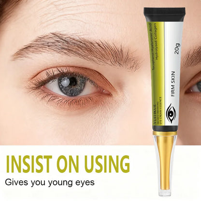 YUITIKUE Instant Firm Eye Cream 20g - Hyaluronic Acid & Collagen Moisturizing Eye Care