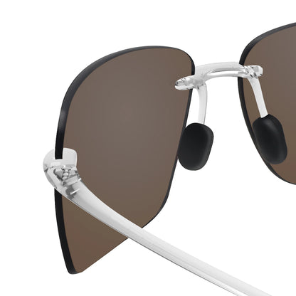 MAXJULI Polarized Sunglasses for Men & Women - Designer Fashion, Rimless Sports & Driving Eyewear (MJ8009)
