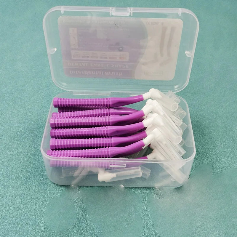 20-Piece Push-Pull Interdental Brushes – Orthodontic Toothpicks for Deep Cleaning and Daily Oral Hygiene