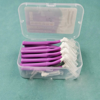 20-Piece Push-Pull Interdental Brushes – Orthodontic Toothpicks for Deep Cleaning and Daily Oral Hygiene