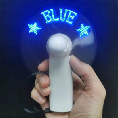 6-20 Pcs Customized LED Fans – Personalized Portable Light-Up Fans for Proposals, Outdoor, Birthday & Wedding Gift Favors