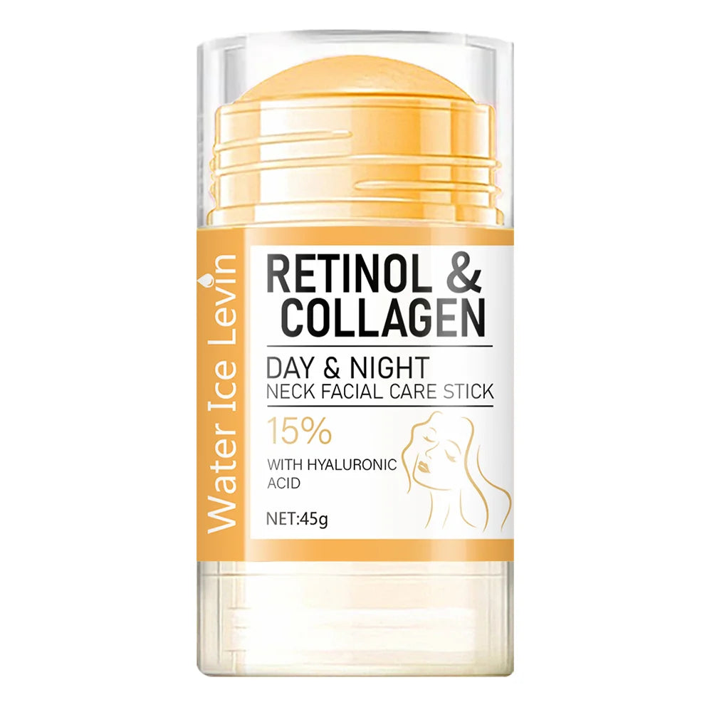 45g Retinol & Collagen Neck Cream Stick - Hydrating Day and Night Moisturizer for Smooth, Radiant-Looking Skin