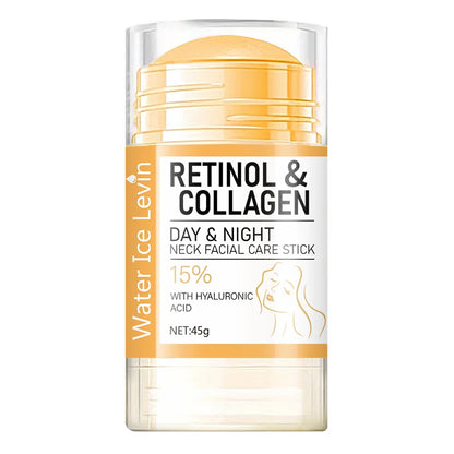 45g Retinol & Collagen Neck Cream Stick - Hydrating Day and Night Moisturizer for Smooth, Radiant-Looking Skin