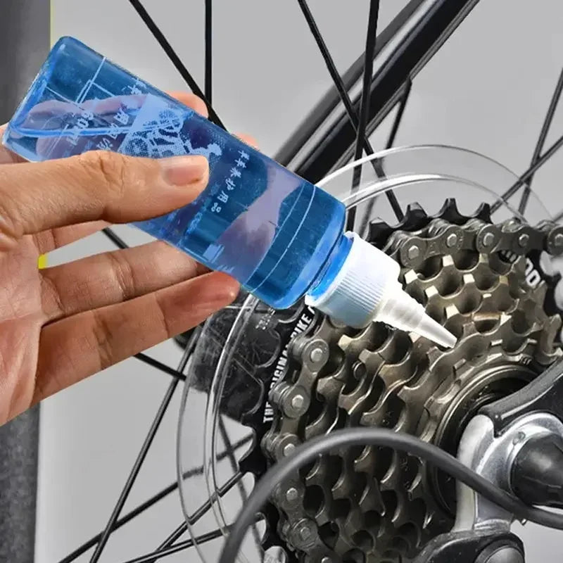 60ML Bicycle Chain Lubricant – Long Lasting Dry Lube Oil for MTB & Road Bike Chain Maintenance, Waxy Formula