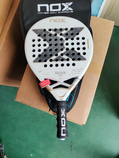 NOX Padel Tennis Racket - Carbon Fiber Diamond-Shaped EVA Sports Racquet
