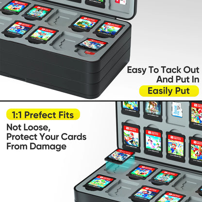 Nintendo Switch Game Card Storage Case – 96/72/48 Slot Holder for Switch, Lite & OLED