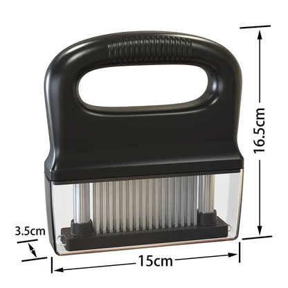 48-Blade Stainless Steel Meat Tenderizer Tool – Beef Steak Hammer & Kitchen Pounder Tool