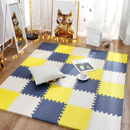 12pcs Foam Baby Play Mat – Soft Interlocking Puzzle Floor Tiles for Kids, Exercise & Play Rug 30x30x1cm