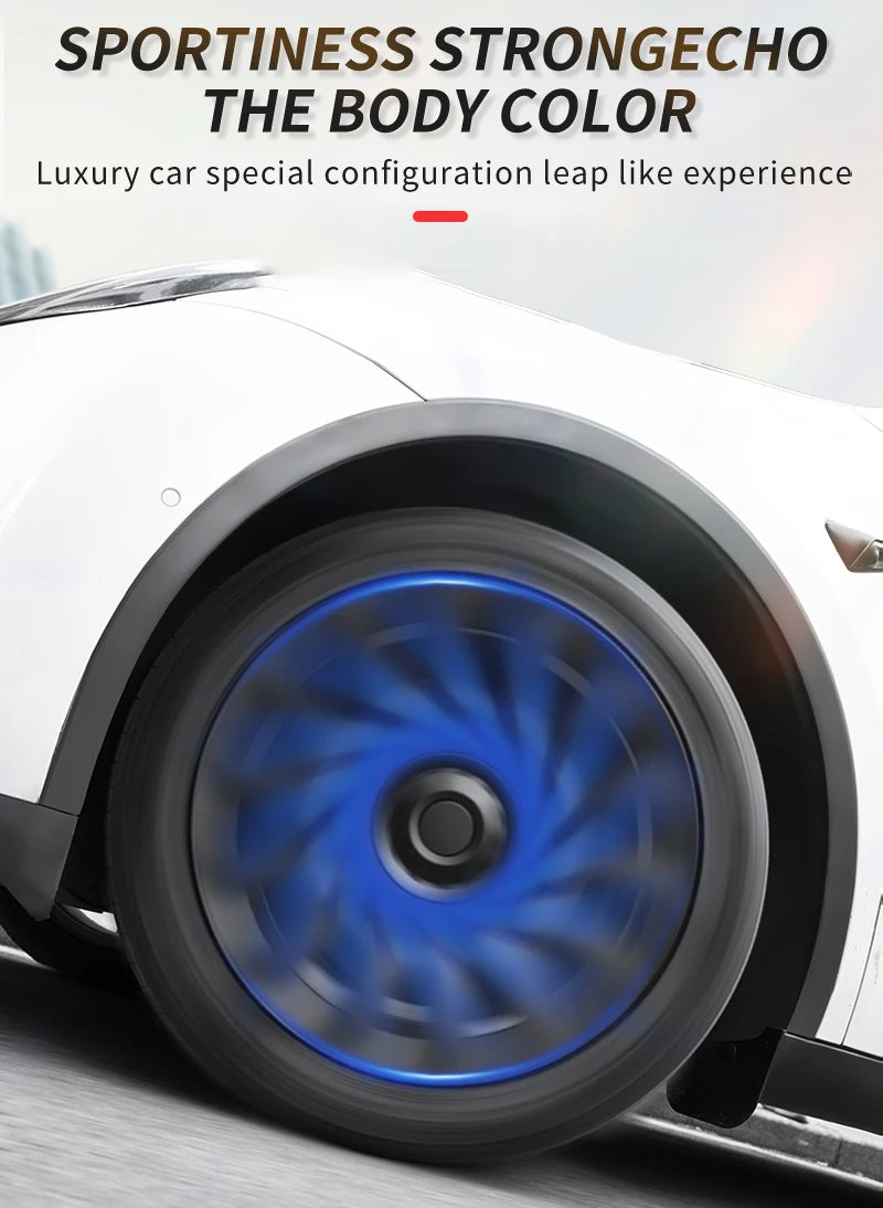 4PCS HubCap Performance Rim Covers – Replacement Wheel Caps for Tesla Model Y 19-Inch (2018-2024)